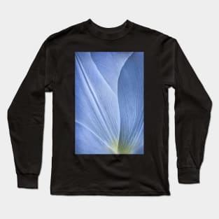 Blue Tulip Petal Close-up Long Sleeve T-Shirt